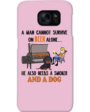 Load image into Gallery viewer, A Man Loves Beer And Dachshund Gift For Dog Lovers Phone case

