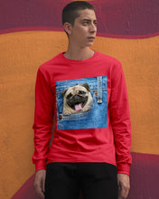 Load image into Gallery viewer, baby Pug In Denim Pocket Gift For Dog Lovers Unisex Long Sleeve
