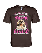 Load image into Gallery viewer, I'm Not A Shih Tzu   I'm A Baby Special  Custom Design For Dog Lovers Guys V-Neck
