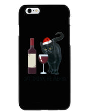 Load image into Gallery viewer, Cat Drink And Be Merry Meaningful Gift For Women Phone case
