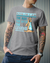 Load image into Gallery viewer, Gift For Son-In-Law The Man The Myth The Legend Trending Guys Tee
