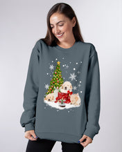 Load image into Gallery viewer, Funny Golden Retrievers Sleep In Red Boots Gift For Dog Lovers Sweatshirt
