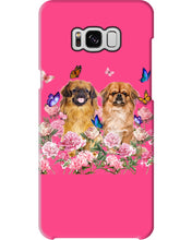 Load image into Gallery viewer, Pekingese With Peonies Gift For Dog Lovers Phone case
