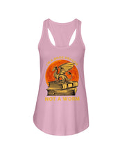 Load image into Gallery viewer, I'm A Book Dragon Not A Worm Gift For Dragon Lovers Ladies Flowy Tank
