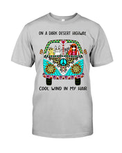 Load image into Gallery viewer, Cats Lovers Gifts - On A Dark Desert Highway Cool Wind In My Hair Guys Tee
