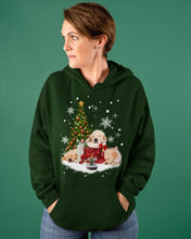 Load image into Gallery viewer, Funny Golden Retrievers Sleep In Red Boots Gift For Dog Lovers Hoodie
