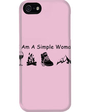 Load image into Gallery viewer, Simple Woman Loves Wine Camping Shoes And Climbing Phone case
