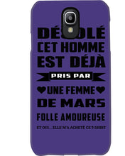 Load image into Gallery viewer, Désolé Cet Homme Est Déjà Pris Par Une Femme De Mars Birthday Gift Phone case
