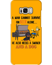 Load image into Gallery viewer, A Man Loves Beer And Dachshund Gift For Dog Lovers Phone case

