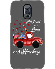 Load image into Gallery viewer, All I Need Are Love And Hockey Gift For Hockey Players Phone case
