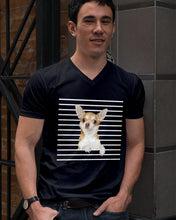 Load image into Gallery viewer, ln Chihuahua Horizontal Stripes Gift For Dog Lovers Guys V-Neck
