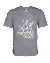 Load image into Gallery viewer, You're Not Alone Motorcycle Axe Gift For Men Guys V-Neck
