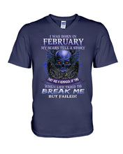 Load image into Gallery viewer, They Are A Reminder Of Time When Life Try To Break Me Gift For February  Men Guys V-Neck

