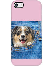 Load image into Gallery viewer, Australian Shepherd In Denim Pocket Gift For Dog Lovers Phone case
