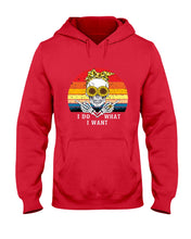 Load image into Gallery viewer, I Do What I Want Skull Sunflower Special Custom Design Hoodie

