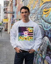 Load image into Gallery viewer, Pig America Flag Sunflower Special Custom Design Sweatshirt
