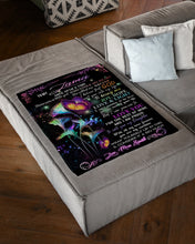 Load image into Gallery viewer, Custom Name Gift For Daughter Name Lama Flower Joy Hope Love And Light Fleece Blanket
