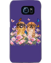 Load image into Gallery viewer, Pekingese With Peonies Gift For Dog Lovers Phone case
