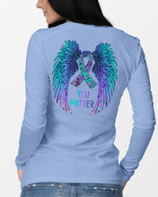 Load image into Gallery viewer, You Matter Ribbon Awareness With Angel Wings Unisex Long Sleeve
