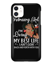 Load image into Gallery viewer, Betty Boop February Girl Living My Best Life Birthday Meaningful Gift Phone case
