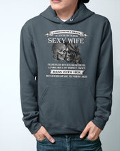 Load image into Gallery viewer, Shes Stubborn Messy And A Brat At Times Black Gift For Husband Hoodie
