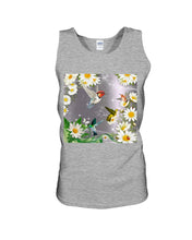 Load image into Gallery viewer, Hummingbird With English Daisy Gift For Birds Lovers Unisex Tank Top
