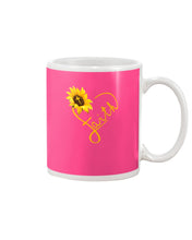 Load image into Gallery viewer, Black Phone Case Sunflower Faith Gift For Christians Mug
