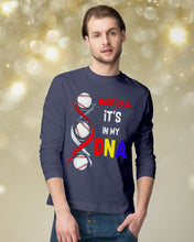 Load image into Gallery viewer, Baseball Be My DNA Gift For Sport Lovers Unisex Long Sleeve
