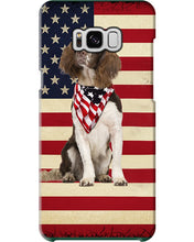 Load image into Gallery viewer, Lovely Phone Case With US Flag Gift For Spaniel Lovers Phone case
