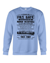 Load image into Gallery viewer, Fils Gâté J'ai Été Élevé PẢ Une Maman Incroyable En Septembre Sweatshirt
