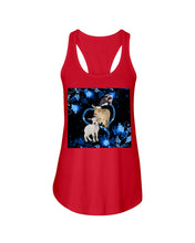 Load image into Gallery viewer, Lovely Phone Case Twinkling Blue Heart Gift For Goat Lovers Ladies Flowy Tank
