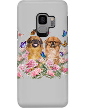 Load image into Gallery viewer, Pekingese With Peonies Gift For Dog Lovers Phone case
