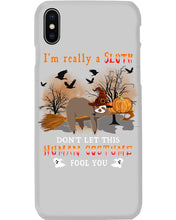 Load image into Gallery viewer, Sloth I'm Really A Storm Don't Let This Human Costume Halloween Gift Phone case
