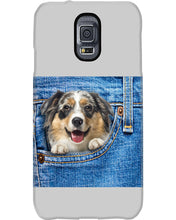 Load image into Gallery viewer, Australian Shepherd In Denim Pocket Gift For Dog Lovers Phone case

