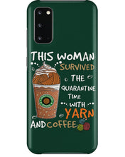 Load image into Gallery viewer, The Quarantine Time With Yarn And Coffee Gift For Women Phone case
