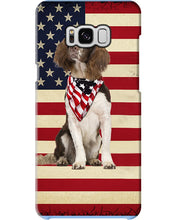 Load image into Gallery viewer, Lovely Phone Case With US Flag Gift For Spaniel Lovers Phone case
