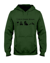 Load image into Gallery viewer, Simple Woman Loves Wine Camping Shoes And Climbing Hoodie
