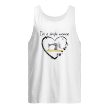 Load image into Gallery viewer, Sewing I'm A Simple Woman Gift For Women Unisex Tank Top

