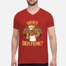 Load image into Gallery viewer, Vert Der Ferk Retro Vintage Gift For Cook Lovers Guys V-Neck
