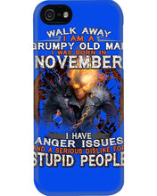 Load image into Gallery viewer, Walk Away I Am A Grumpy Old Man Who Was Born In November Birthday Gift Phone case
