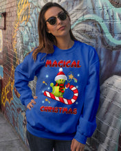 Load image into Gallery viewer, Tennis Players Magical Christmas Snowman Gift For Women Sweatshirt
