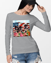 Load image into Gallery viewer, American Flag Sky Flower German Shepherd Gift For Dog Lovers Unisex Long Sleeve
