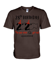 Load image into Gallery viewer, Phone Case With 28th Birthday 2020 The Year When Got Real Quarantined Trending Guys V-Neck
