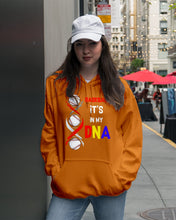 Load image into Gallery viewer, Baseball Be My DNA Gift For Sport Lovers Hoodie
