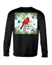 Load image into Gallery viewer, Scarlet Macaw With Butterflies I Am Always With You Gift For Lover Sweatshirt
