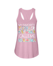 Load image into Gallery viewer, My Favorite Sewing Partner Calls Me Grandma Colorful Design Gift For Sewing Lovers Ladies Flowy Tank
