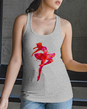 Load image into Gallery viewer, Colorful Red Pink Ballet Girl Gift For Ballet Dancer Ladies Flowy Tank
