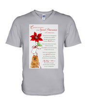 Load image into Gallery viewer, Pomeranian Cherished Memories At Christmas Gift For Dog Lovers Guys V-Neck
