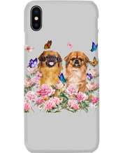 Load image into Gallery viewer, Pekingese With Peonies Gift For Dog Lovers Phone case
