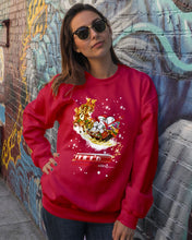 Load image into Gallery viewer, Baseball Xmas Sleigh Loading Gift For Baseball Lovers Sweatshirt
